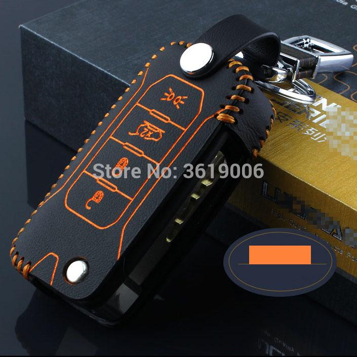Изображение товара: LUCKEASY высококачественный кожаный чехол для ключей с дистанционным управлением для Jeep Renegade