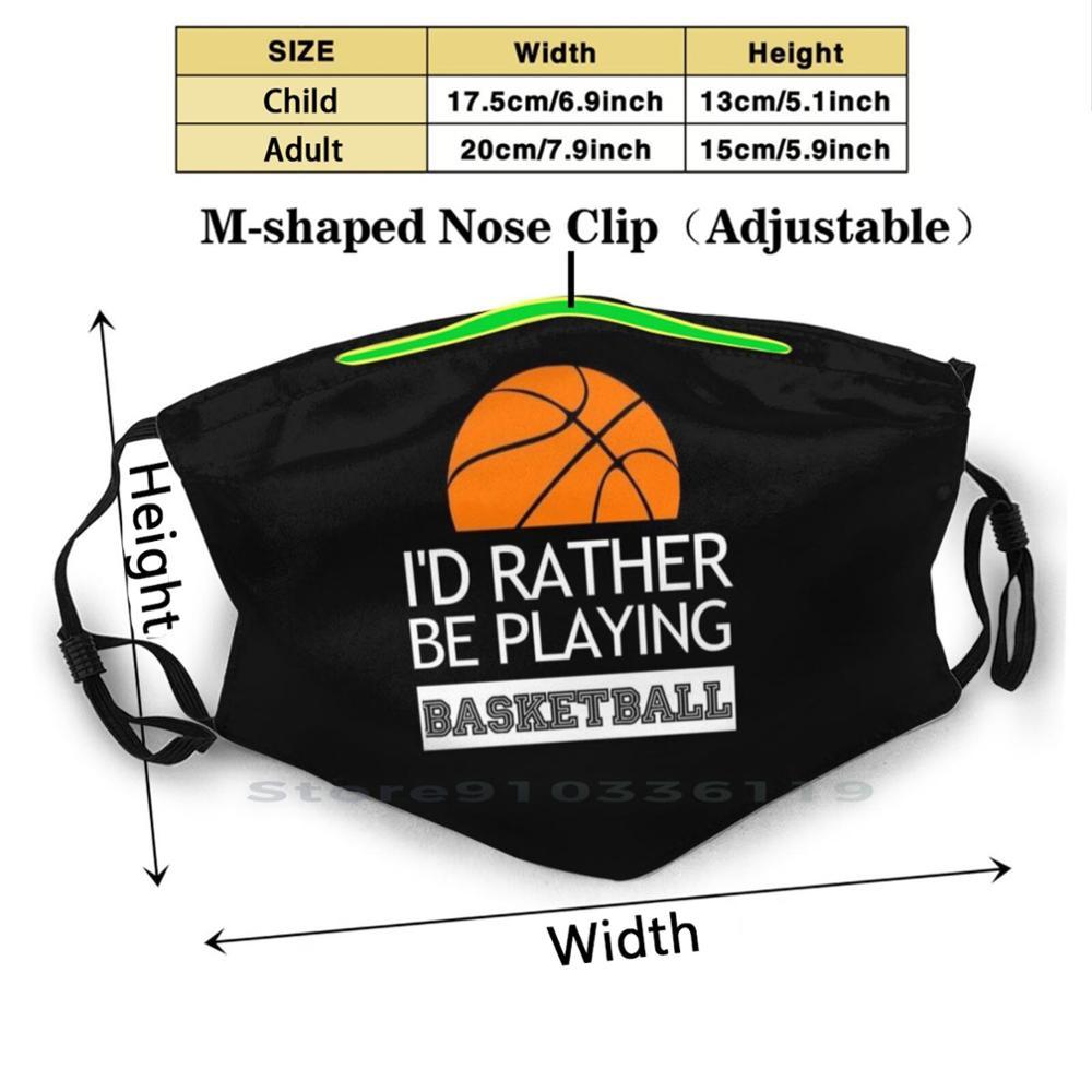 Изображение товара: Баскетбольный мяч, баскетбольный мяч, баскетбольный мяч, многоразовая маска для лица с фильтрами для детей