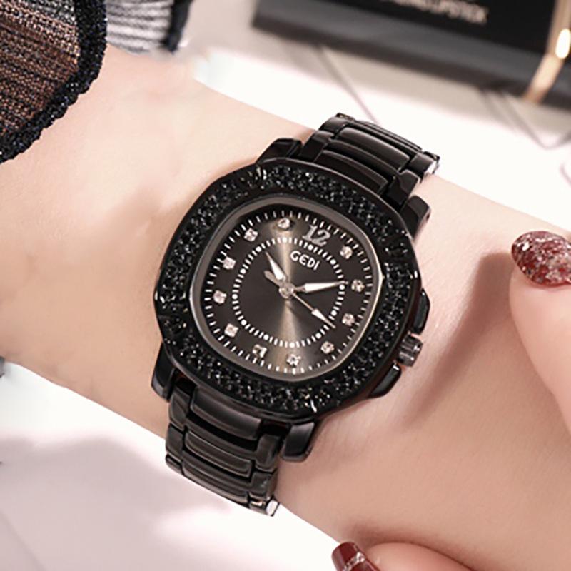 Изображение товара: 2020 роскошные женские часы с бриллиантами золотые женские наручные часы повседневные кварцевые женские часы водонепроницаемые Relogio Feminino