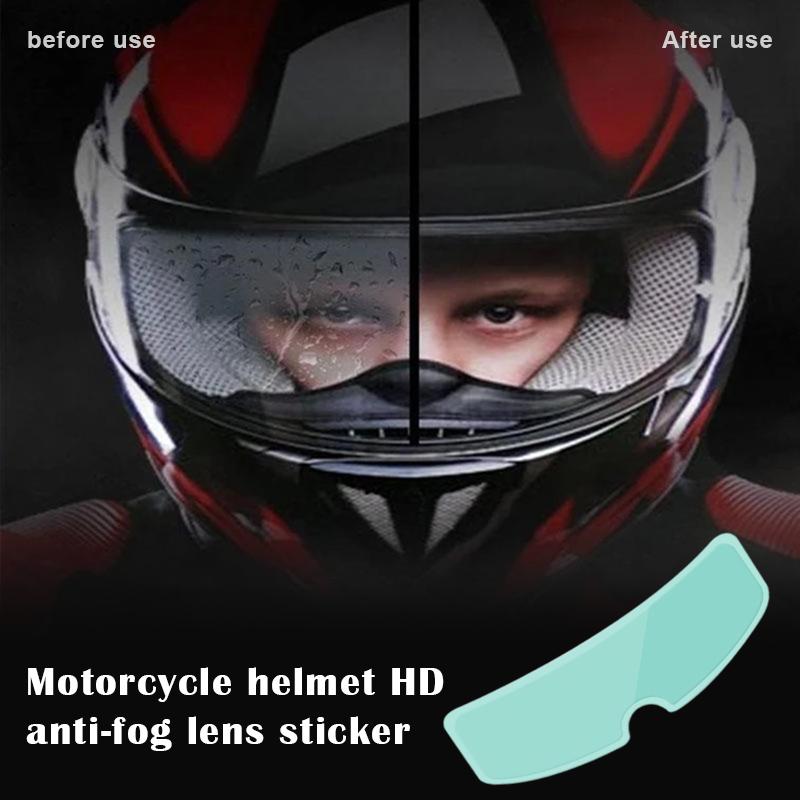 Изображение товара: Непромокаемые Анти-туман нашивка на шлем самоклеящаяся прозрачная Анти-туман Стикеры для шлем для велоспорта M8617