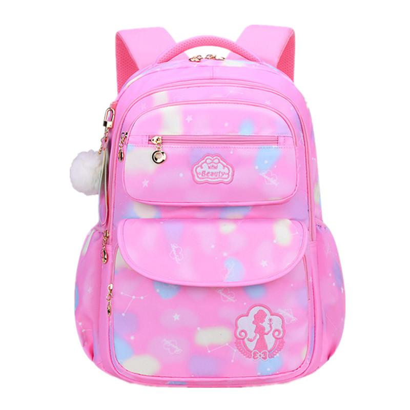 Изображение товара: Симпатичные Школьные сумки для девочек Детский рюкзак для начальной школы, ранец, Детская сумка для книг, школьный рюкзак принцессы, для детей, 2 шт.
