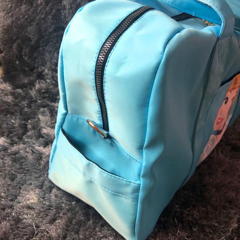 Изображение товара: Disney Princess, белоснежная сумка-мессенджер из ткани оксфорд, женская сумка с мультипликационным принтом, большая вместительная дорожная сумка, сумка-мессенджер на плечо