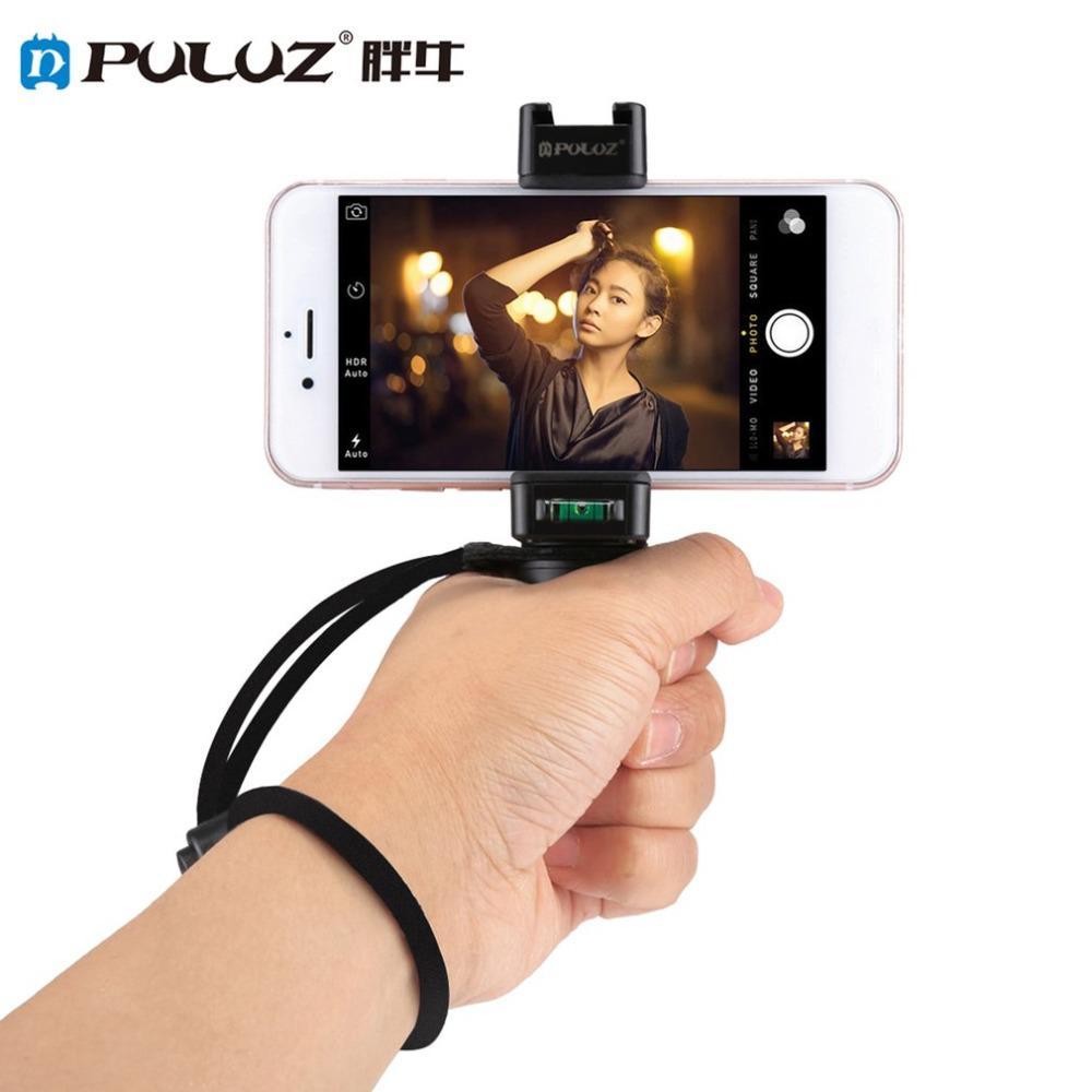 Изображение товара: PULUZ ручной держатель для захвата прямая трансляция селфи стабилизатор Штатив Адаптер крепление для iPhone Samsung Galaxy смартфонов