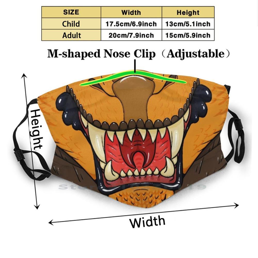 Изображение товара: Многоразовая маска для лица Gold Dragon Maw с фильтрами для детей
