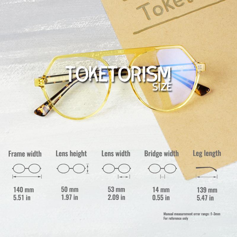 Изображение товара: Toketorism Модные женские простые очки для компьютера Bluelight блокирующие Оправа очков