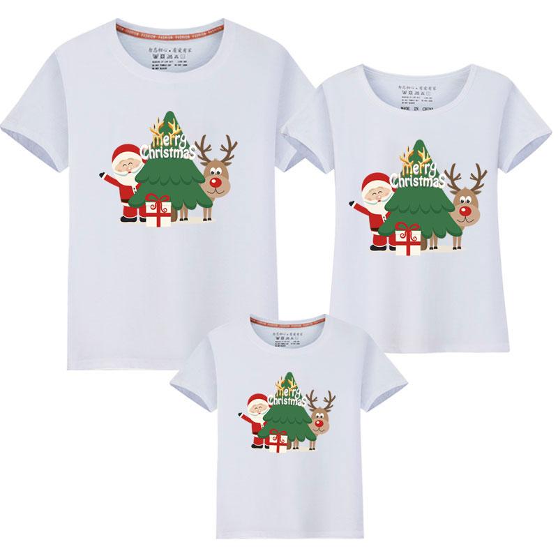 Изображение товара: 2020 Семейные одинаковые наряды, одежда, Рождественская футболка для папы, мамы, ребенка, одежда, забавная рубашка для мамы, дочки, отца, сына, мамы и меня