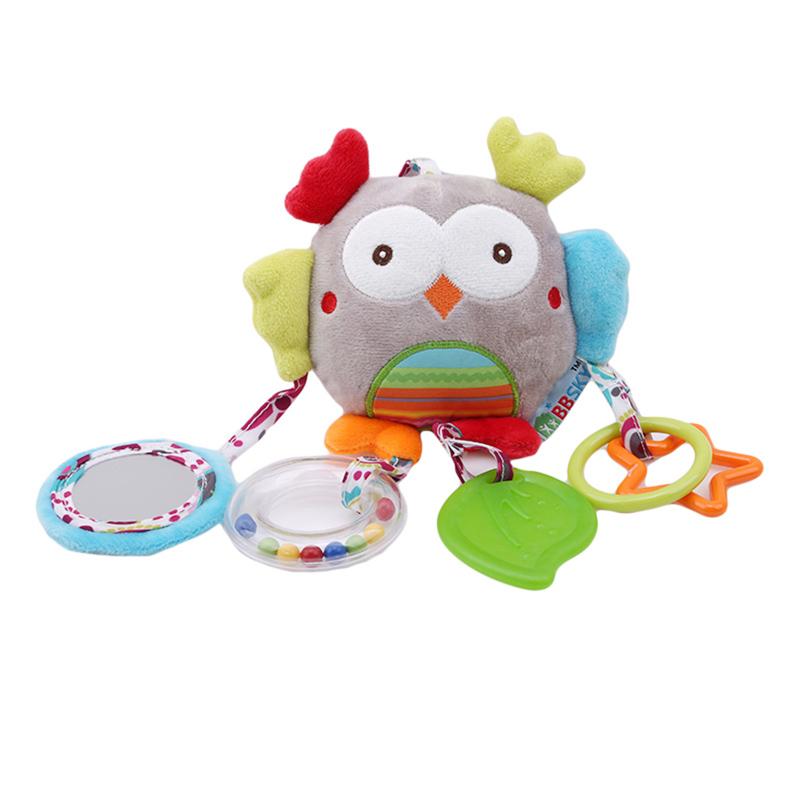 Изображение товара: Игрушки для новорожденных на коляску, Колокольчик для кровати и детской коляски, подвесные игрушки, развивающая детская погремушка, мягкая плюшевая кукла, подарок с прорезывателем