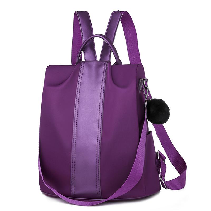 Изображение товара: Женская вместительная школьная сумка, взрывозащищенные Водонепроницаемые рюкзаки из ткани Оксфорд, корейская мода, повседневная Дорожная Спортивная сумка, рюкзак
