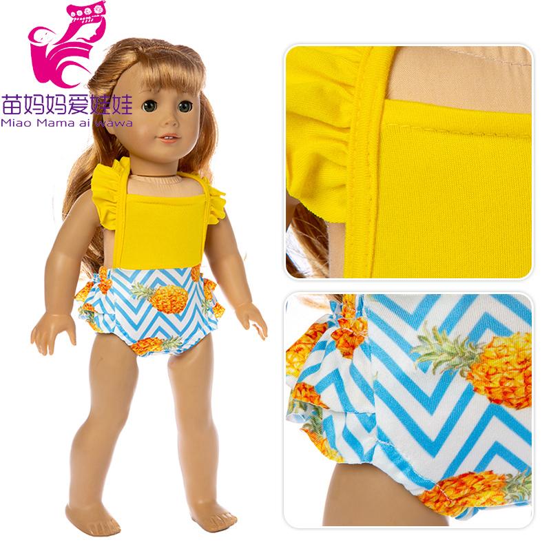 Изображение товара: 40 см кукла бикини для 17 дюймов, Детская кукла для плавания, одежда для 18 дюймов, кукла для девочки, летняя одежда для плавания, детские игрушки, подарки