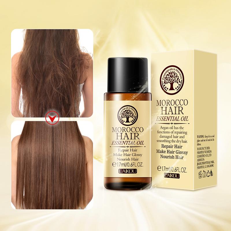 Изображение товара: Марокканское масло для волос Уход чистое аргановое масло эфирное масло для сухих волос для ухода за волосами для женщин TSLM2