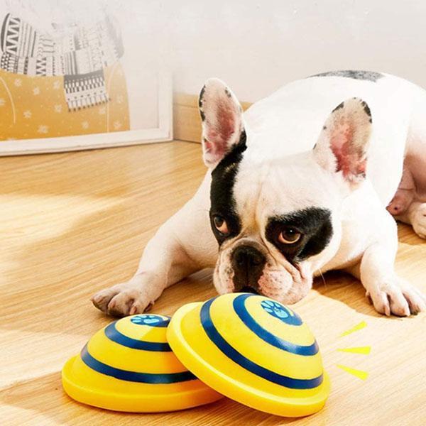 Изображение товара: Игрушка для собак Звук дисковая игрушка развлечения-игрушки для собак-игрушки звуковой диск для домашних животных-игрушечный Планер для пищащих собак Woof Unique