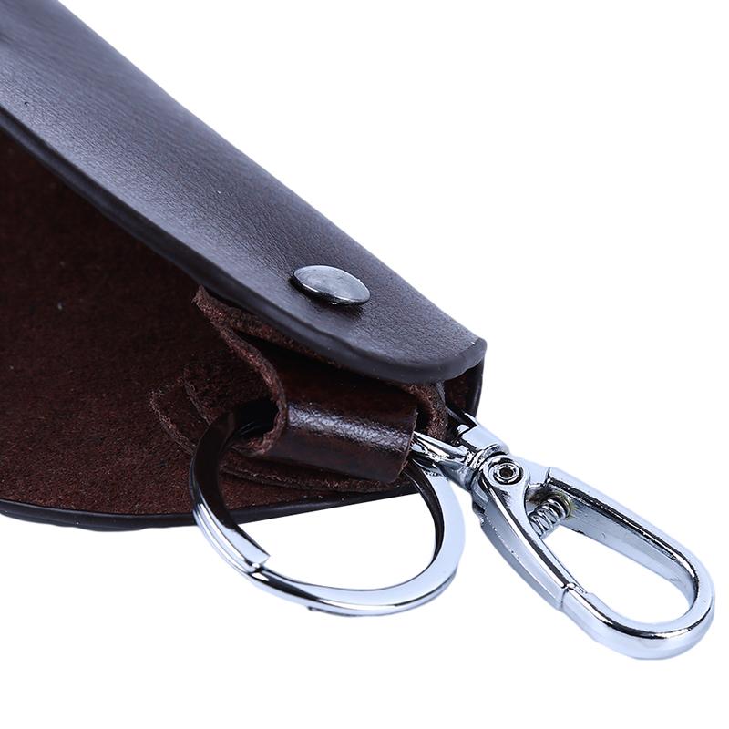 Изображение товара: Брелок для ключей из искусственной кожи для мужчин и женщин, органайзер, сумка из коровьей кожи, сумка для ключей, бумажник ключница, чехол для ключей, мини-сумка для карт