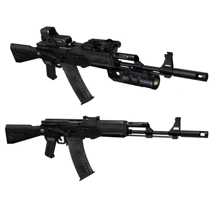 Изображение товара: Модель бумажной винтовки Ak74 Ak103, оружие, огнестрельное оружие, 3D Ручная работа, армейский пазл