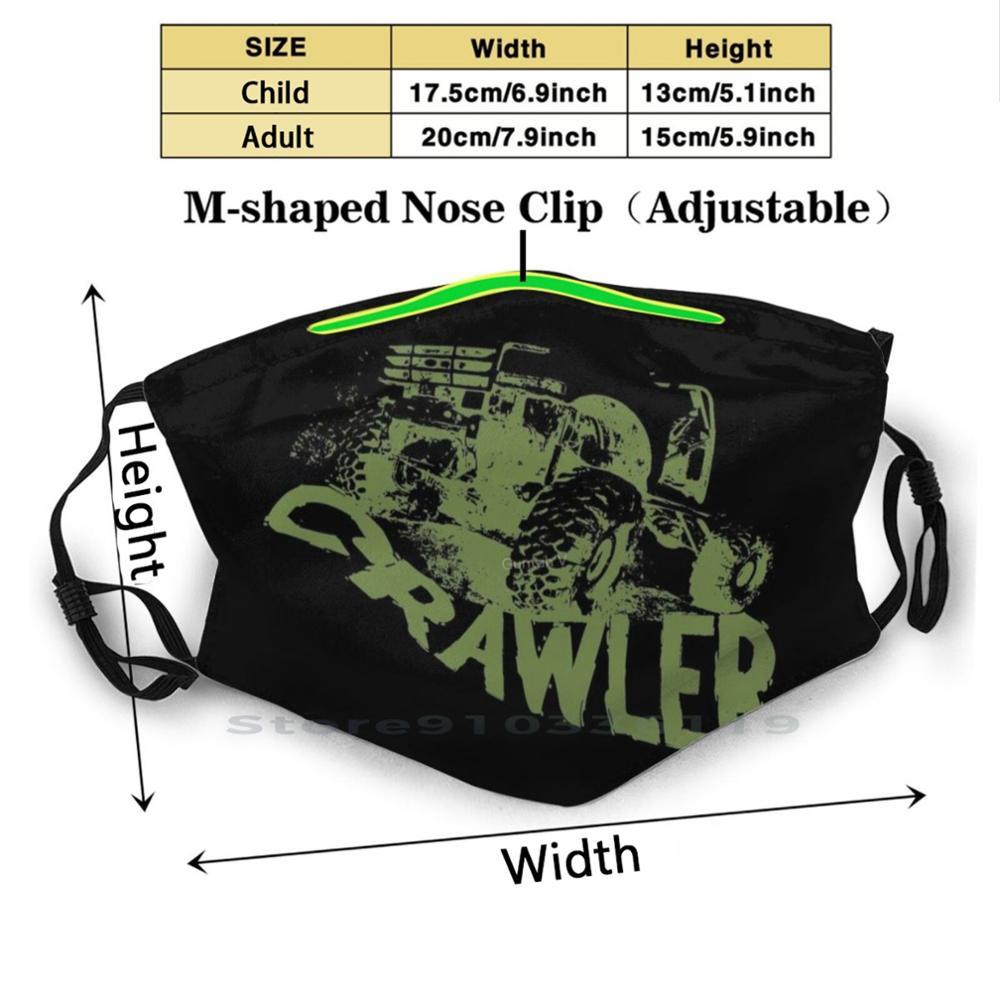 Изображение товара: Rc Рок ползать внедорожный дизайн анти-Пылевой фильтр смываемая маска для лица для Rc автомобиль Палочки автомобиль пикап Offroad бездорожье Off