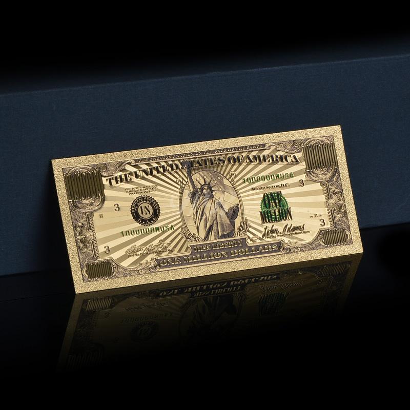 Изображение товара: WR красочные американские банкноты из золотой фольги, американские Поддельные Банкноты 100 долларов, банкноты сбор бумажных денег для украшения дома, подарок