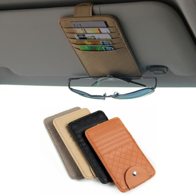 Изображение товара: Автомобильный органайзер для солнцезащитного козырька, карманный органайзер, сумка для багажника, сумка для хранения CD-карт, очков, держатель для хранения, автомобиль, арабский