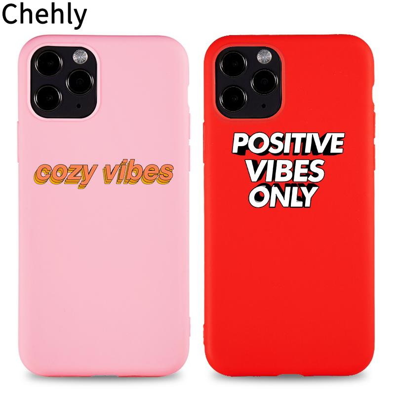 Изображение товара: Funny VIBES Soft Silicone Phone Case for iPhone 6s 7 8 11 Plus Pro X XS MAX XR SE Cases Fitted TPU Protection Accessorie Cover