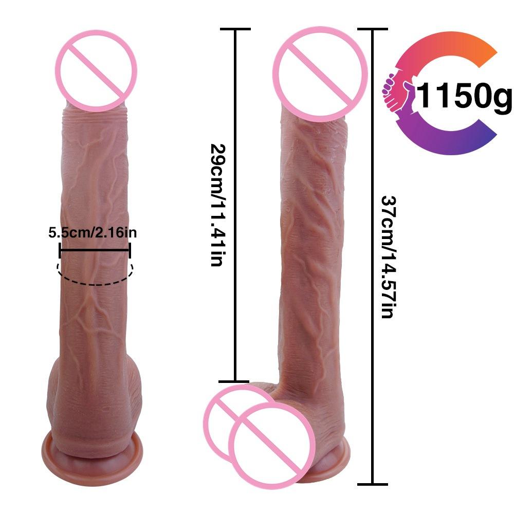 Изображение товара: Реалистичный фаллоимитатор для мужчин Nuo, мягкий материал, огромный фаллоимитатор из жидкого силикона для точки G, секс-игрушка для взрослых для женщин