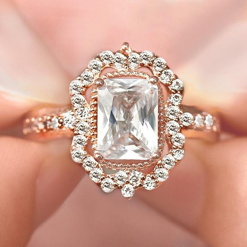Изображение товара: Женское Обручальное Кольцо Milangirl, белое кольцо из циркона, ювелирные изделия из кристаллов, обручальные кольца для женщин
