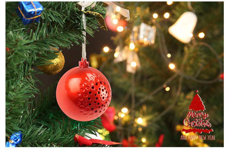 Изображение товара: Рождественский подарок песня динамик беспроводной мяч музыка bluetooth динамик плеер украшение