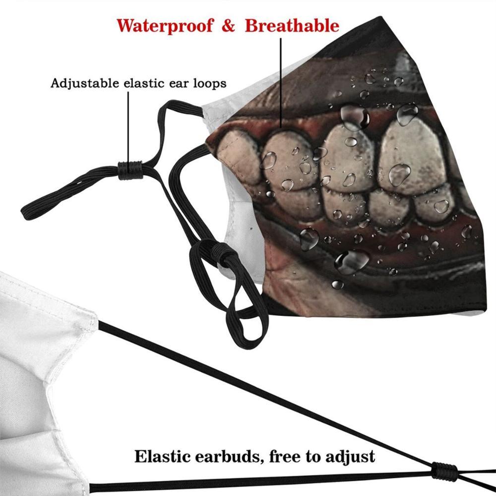 Изображение товара: Многоразовая маска для лица со страшным ртом и ртом, с фильтрами, для детей, страшный Хэллоуин, для Счастливого Хэллоуина, 31 октября, 31 октября