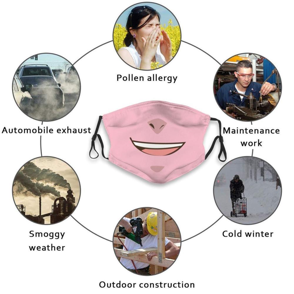 Изображение товара: Анимэ Смайл 2 рот дизайн Пылезащитный фильтр смываемая маска для лица дети аниме милый мультфильм розовый смайлик рот Япония улыбка