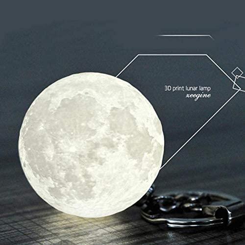 Изображение товара: Портативный 3D принт луна лампа мини брелок декоративные огни Новинка Земля/Сатурн/Футбол ночные светильники для женщин Подарки для детей