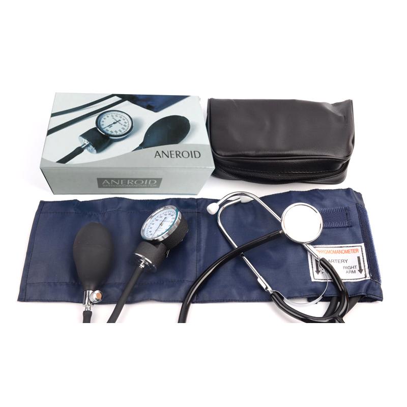 Изображение товара: Classic professional stethoscope manual cuff blood pressure monitor aneroid arm sphygmomanometer kit with pressure gauge