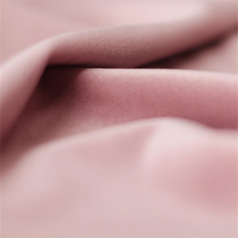 Изображение товара: Скандинавские роскошные бархатные плотные затемненные занавески, немецкая фланелевая ткань, розовые занавески для принцессы, декор на окно, AG557 #4