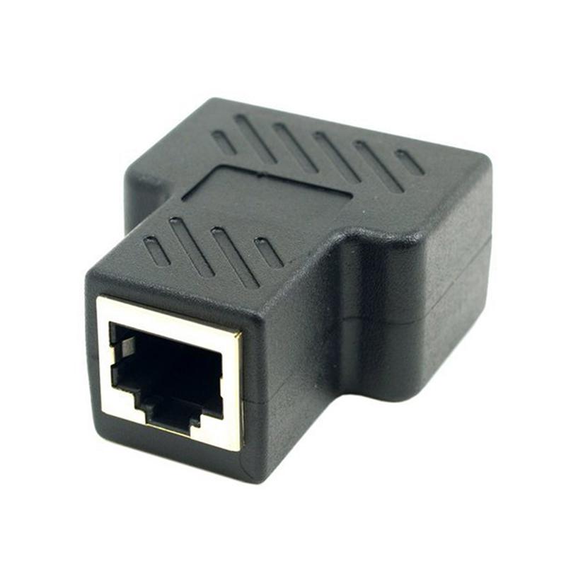 Изображение товара: От 1 до 2 способа RJ45 LAN Ethernet сетевой кабель женский сетевой адаптер разъём разветвитель для ноутбука док-станции