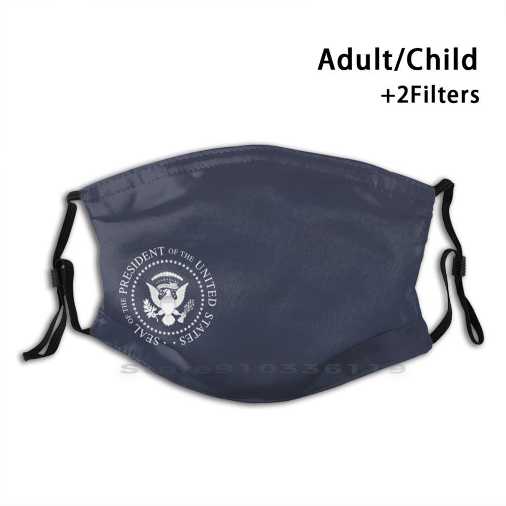 Изображение товара: Президентская печать маска для лица для взрослых и детей, моющаяся смешная маска для лица с фильтром президент США Трамп Соединенные Штаты Maga Keep America