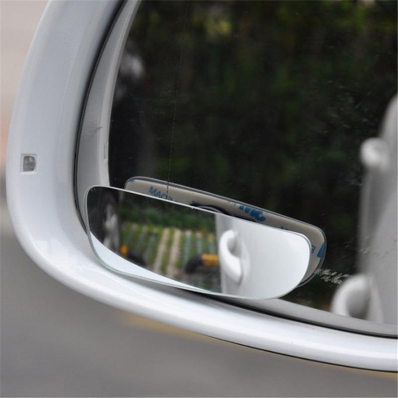 Изображение товара: 2 шт., 360 градусов, регулируемое стекло, Безрамное зеркало заднего вида для автомобиля, зеркало заднего вида, широкий угол заднего хода, вспомогательное зеркало для слепых зон