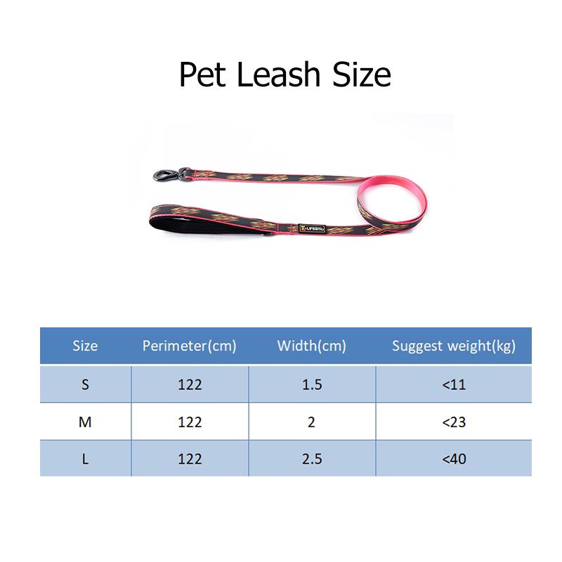 Изображение товара: Поводок для собак и кошек UFBemo, прочный регулируемый поводок для собак из полиэстера со светодиодной подсветкой, модный аксессуар для домашних животных