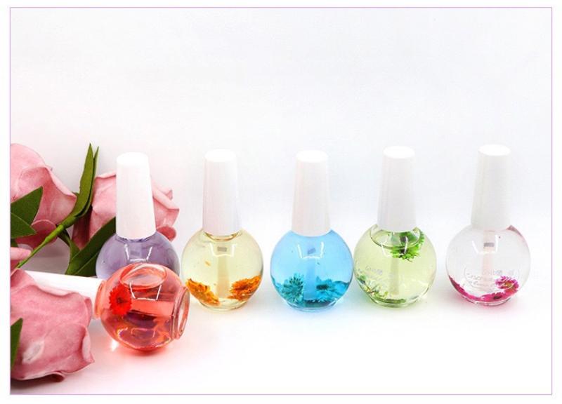 Изображение товара: Сухие цветы для дизайна ногтей, питательное масло, масло для ногтей, натуральное ароматическое Защитное масло (случайный цвет) TXTB1