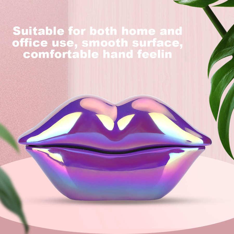 Изображение товара: Креативный телефон telefon с изображением фиолетовых губ, настольный стационарный телефон с гальваническим покрытием для дома и офиса, стационарный телефон