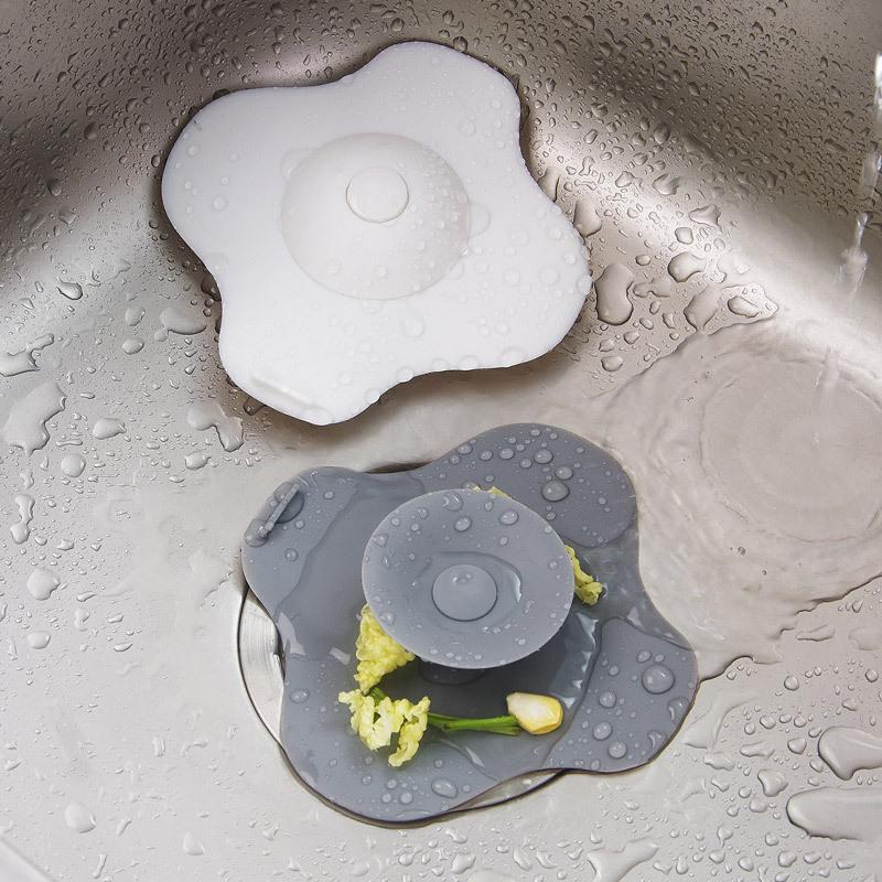 Изображение товара: Пробка для слива воды в ванной комнате резиновый Круглый Силиконовый Фильтр для раковины фильтр пробка для слива пола для волос кухонный инструмент