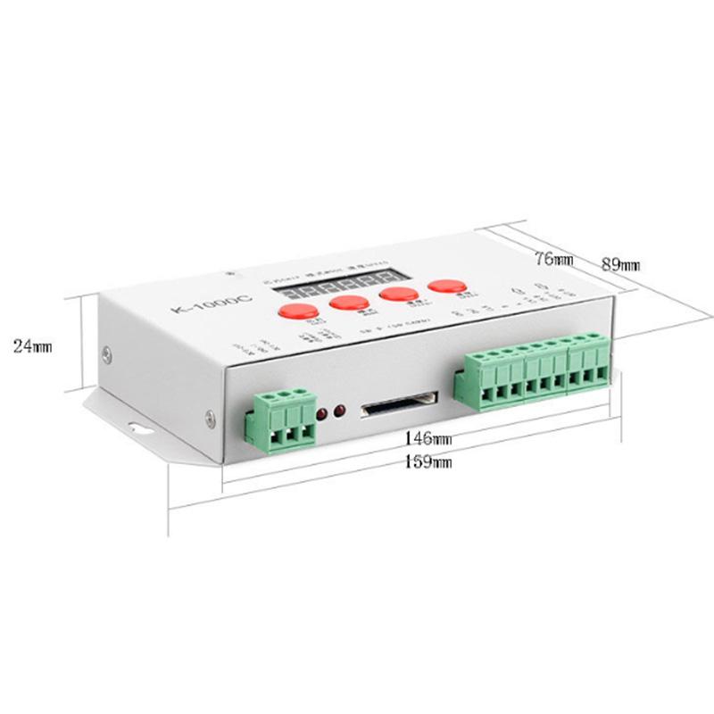 Изображение товара: GTBL K-1000C контроллер K1000C WS2812B WS2811 APA102 T1000S WS2813 светодиодный 2048 пикселей программный контроллер DC5-24V