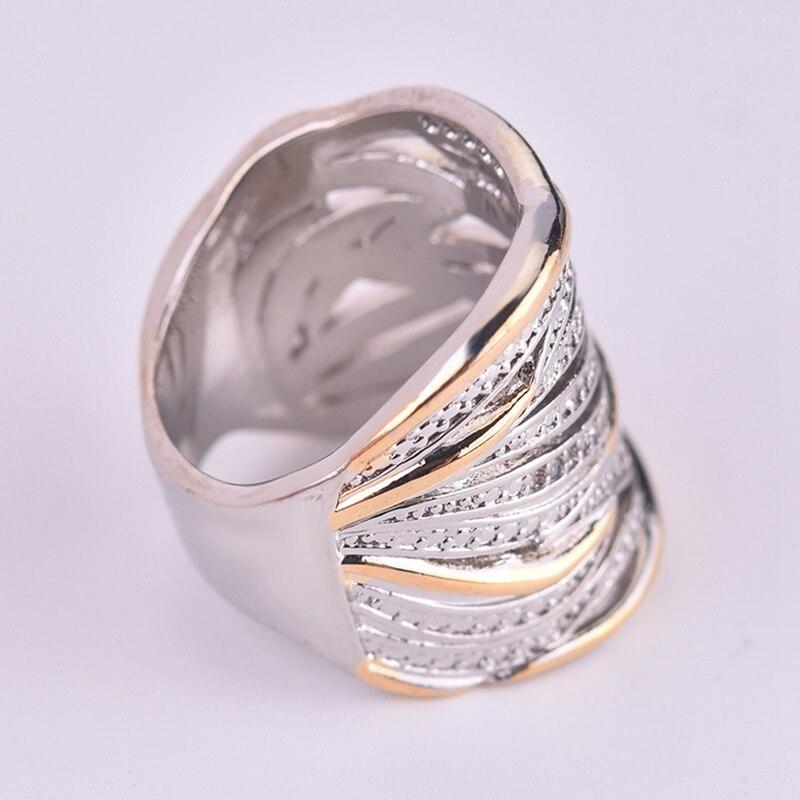 Изображение товара: Роскошное женское кольцо из циркония с изогнутым пересечением, кольцо с кристаллом и круглым камнем, обручальное кольцо, винтажные кольца для вечеринок для женщин