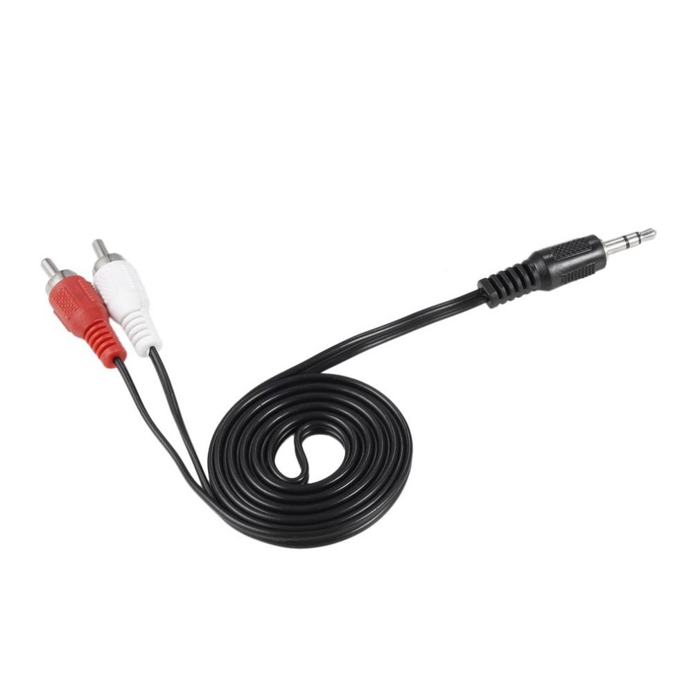 Изображение товара: Мини 3,5 мм штекер для 2 RCA штекера музыкальный стерео аудио Y адаптер кабель AUX для Mp3 Pod Телефон ТВ динамики