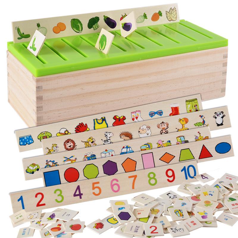 Изображение товара: Математическая деревянная коробка Монтессори для раннего обучения, игрушка для детей, Дошкольный алфавит, математическая машина, Абакус, обучающая детская игрушка