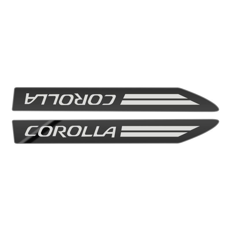 Изображение товара: Автомобильный Стайлинг 2 шт боковое крыло значок эмблема крыло спортивный автомобиль стикер для Аксессуары для Toyota corolla Автомобильный Стайлинг