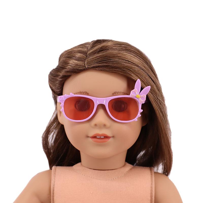 Изображение товара: Очки в круглой оправе для кукол, подходит для 18-дюймовых американских кукол и кукол-младенцев 43 см, детских игрушек нашего поколения