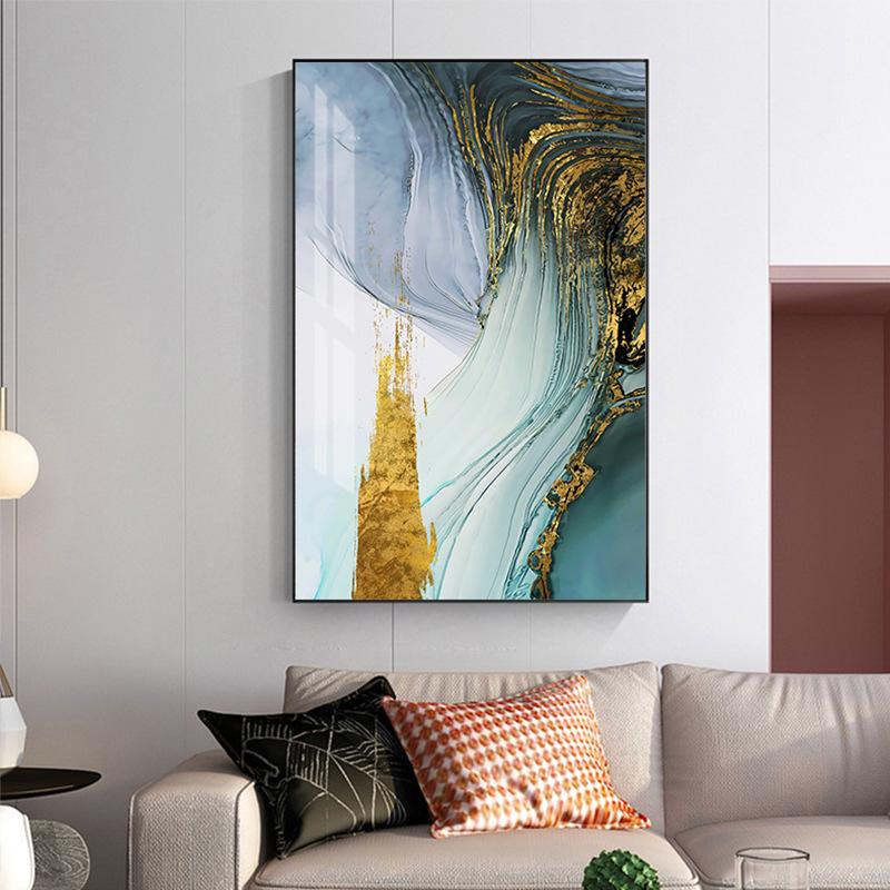 Изображение товара: Картина с абстрактным геометрическим рисунком в скандинавском стиле, пейзаж с изображением горы, Настенная картина, Постер для украшения гостиной, спальни