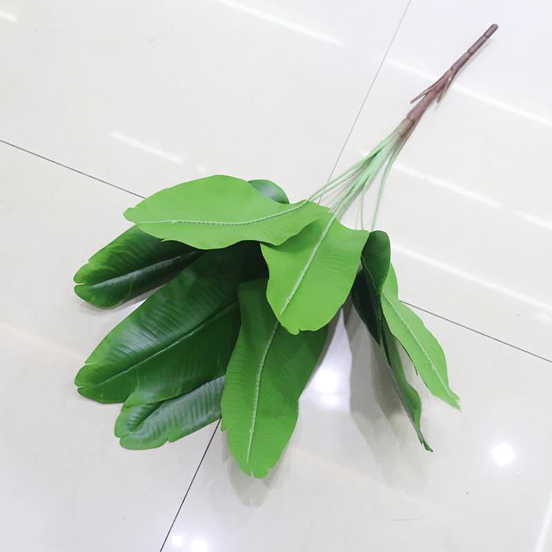 Изображение товара: Большое искусственное растение, трава папоротника, пластиковое искусственное дерево, тропические листья, зеленое растение в горшке для домашнего свадебного декора, 82 см