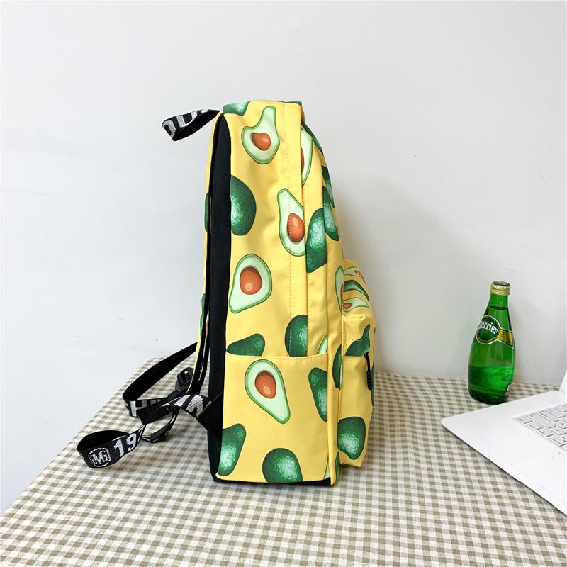 Изображение товара: Холщовый Рюкзак для колледжа с авокадо, дорожная сумка, водонепроницаемая сумка для ноутбука, уличная Лоскутная сумка