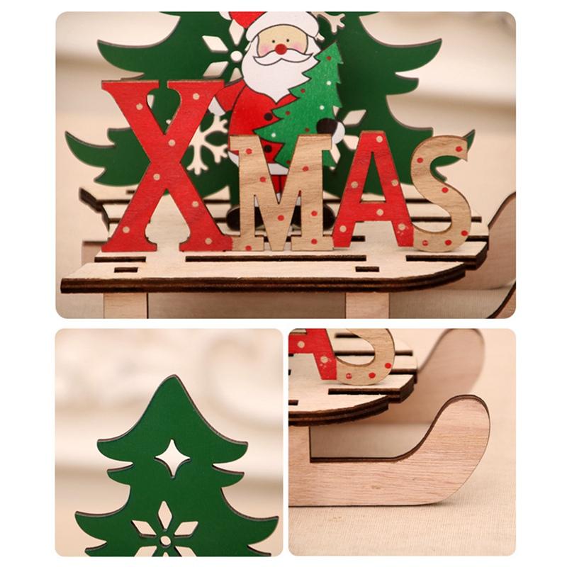 Изображение товара: Деревянный Пазл «сделай сам», для рождества, Рождества, нового года
