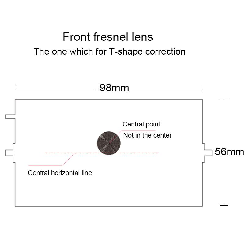 Изображение товара: Объектив Fresnel для ЖК-проектора 4,0 дюйма, светодиодный светильник «сделай сам», фокусировка изображения, Т-коррекция, Тонкая нить, настраиваемый