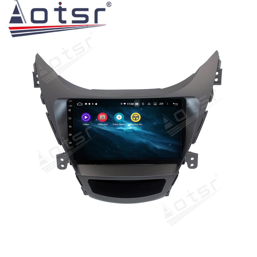 Изображение товара: AOTSR Автомобильный gps navi для Hyundai Elantra 2011-2013 Android 10,0 Автомобильный GPS навигатор сенсорный экран Восьмиядерный автомобильный радиоприемник