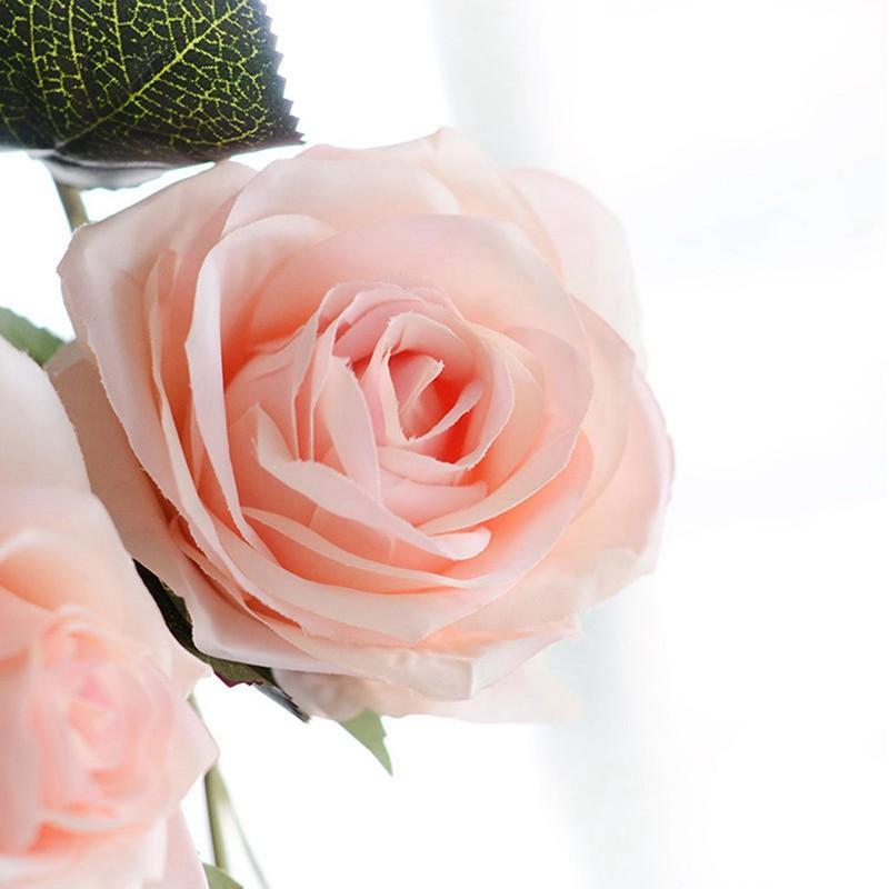 Изображение товара: 180 см Искусственный цветок розы Лоза Свадьба декоративный настоящий на прикосновение шелк цветы с зелеными листьями для дома висит Гирлянда Декор