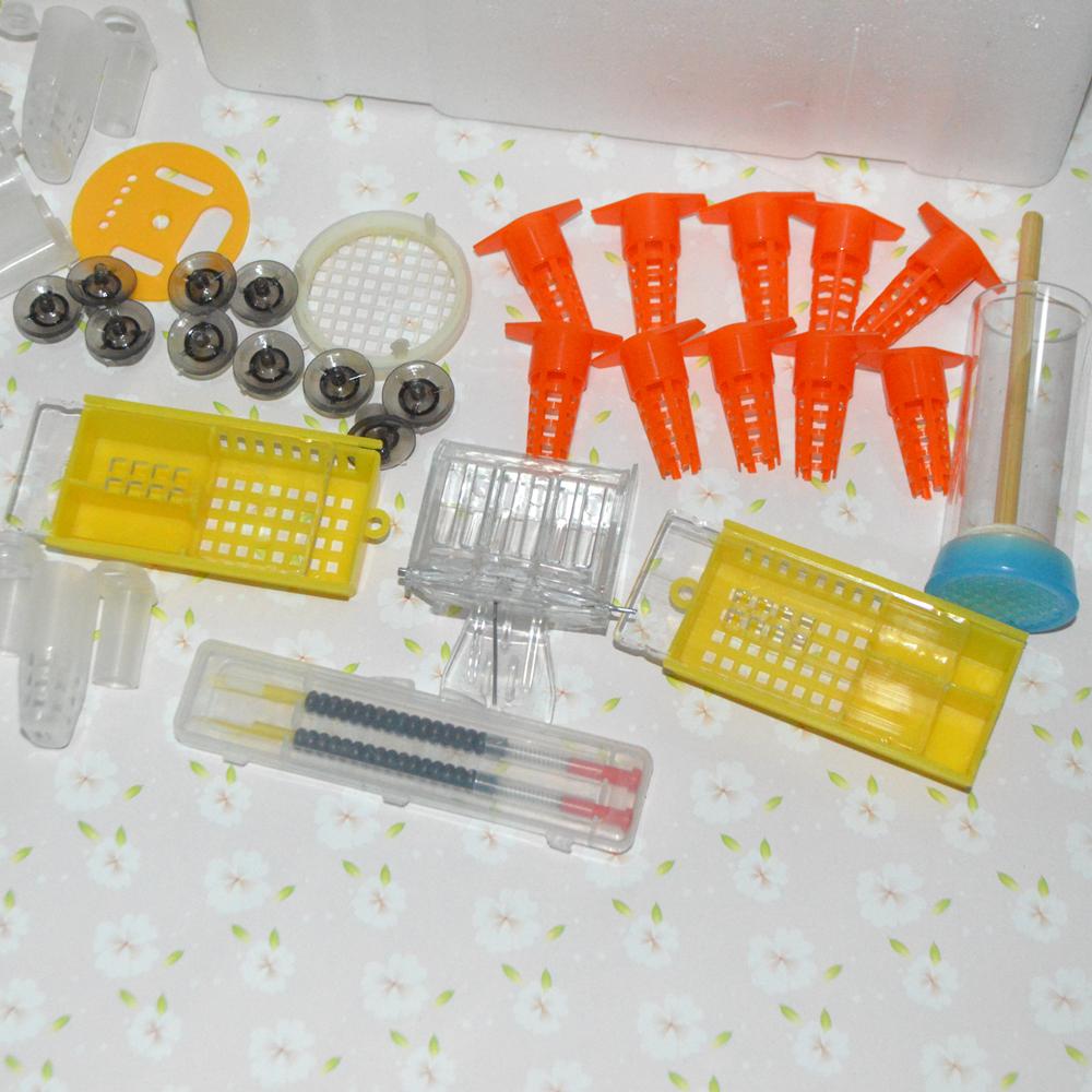 Изображение товара: Полный набор для выращивания малышей с мини-ящиком, с чашками для сотовых ячеек, прививочные инструменты, Королевский Ловец, королевская маркировочная трубка
